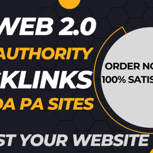 Web 2.0 Backlinks (Manual delivery)